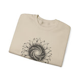 Surreal Garden Sweatshirt, Sunflower Galaxy Illusion Art Crewneck, Gardener Gift, Botanical Plant Tee