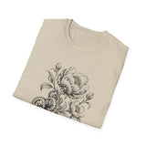 Surreal Engineer Shirt, Blooming Gears Illusion Art Tee, Engineer Gift, Mechanic Tee, Vintage Engraving Tee