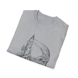 Surreal Ocean Shirt, Candle Lighthouse Illusion Art Tee, Whale Sea Life Tee, Beach Lover Gift