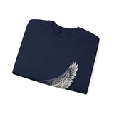 Surreal Pilot Sweatshirt, Airplane Bird Wing Illusion Art Crewneck, Aviation Gift, Vintage Engraving Tee