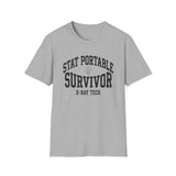 STAT Portable Survivor Shirt, Funny X-Ray Tech Shirt, Radiology Tech Gift, Rad Tech Week Tee, Radiologic Technologist