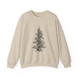 Surreal Christmas Sweatshirt, Christmas Tree Staircase Illusion Art Crewneck, Christmas Gift, Winter Holiday Sweater