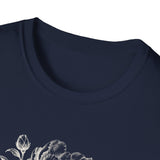 Surreal Engineer Shirt, Blooming Gears Illusion Art Tee, Engineer Gift, Mechanic Tee, Vintage Engraving Tee