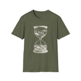 Surreal Travel Shirt, Hourglass Desert Ocean Illusion Art Tee, Adventure Gift, Wanderlust Tee