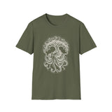 Surreal Ocean Shirt, Octopus Oak Illusion Art Tee, Whale Sea Life Tee, Beach Lover Gift