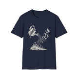 Surreal Garden Shirt, Watering Can Birds Illusion Art Tee, Gardener Gift, Botanical Plant Tee