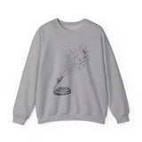 Surreal Firefighter Sweatshirt, Fire Hose Doves Illusion Art Crewneck, Firefighter Gift, Vintage Engraving Tee