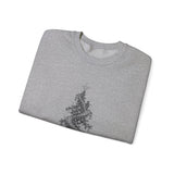 Surreal Christmas Sweatshirt, Christmas Tree Staircase Illusion Art Crewneck, Christmas Gift, Winter Holiday Sweater