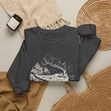 Surreal Music Sweatshirt, Piano Key Train Bridge Illusion Art Crewneck, Musician Gift, Piano Guitar Tee
