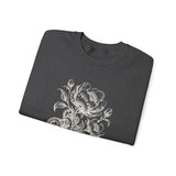 Surreal Engineer Sweatshirt, Blooming Gears Illusion Art Crewneck, Engineer Gift, Mechanic Tee, Vintage Engraving Tee