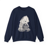 Surreal Farmer Sweatshirt, Starry Barn Illusion Art Crewneck, Farmer Gift, Farm Tee, Vintage Engraving Tee