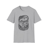 Surreal Forest Shirt, Howl to the Moon Illusion Art Tee, Wildlife Nature Tee, Outdoor Lover Gift