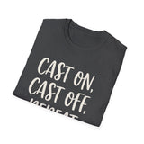 Cast On, Cast Off, Repeat Shirt, Funny Knitter Shirt, Knitting Gift, Knitter Tee, Yarn Lover Gift