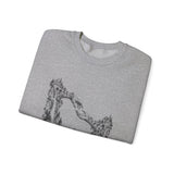 Surreal Fantasy Sweatshirt, Hands Bridge Illusion Art Crewneck, Whimsical Dreamer Tee, Fantasy Lover Gift