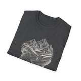 Surreal Hiker Shirt, Map to Mountains Illusion Art Tee, Hiker Gift, Hiking Tee, Outdoor Lover Gift