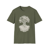 Surreal Forest Shirt, Mirror Tree Illusion Art Tee, Wildlife Nature Tee, Outdoor Lover Gift