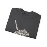 Surreal Artist Sweatshirt, Paintbrush River Illusion Art Crewneck, Artist Gift, Painter Tee, Vintage Engraving Tee