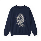 Surreal Garden Sweatshirt, Rose Staircase Illusion Art Crewneck, Gardener Gift, Botanical Plant Tee