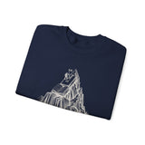 Surreal Bookish Sweatshirt, Book Mountains Illusion Art Crewneck, Book Lover Gift, Reader Tee, Dark Academia Shirt