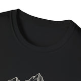 Surreal Hiker Shirt, Map to Mountains Illusion Art Tee, Hiker Gift, Hiking Tee, Outdoor Lover Gift