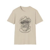 Surreal Bookish Shirt, Storm in a Teacup Illusion Art Tee, Book Lover Gift, Reader Tee, Dark Academia Shirt