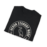 Heron Standby Mode Shirt, Funny Birder Shirt, Bird Watcher Gift, Birdwatching Tee, Birder Gift