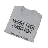 Rubber Duck Consultant Shirt, Funny Software Engineer Shirt, Programmer Gift, Software Developer Tee, Coder Gift
