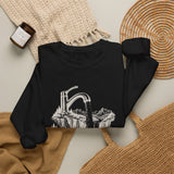 Surreal Mountain Sweatshirt, Faucet Waterfall Illusion Art Crewneck, Hiking Tee, Outdoor Lover Gift