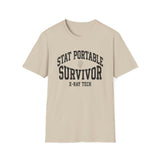 STAT Portable Survivor Shirt, Funny X-Ray Tech Shirt, Radiology Tech Gift, Rad Tech Week Tee, Radiologic Technologist