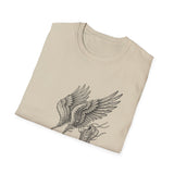 Surreal Runner Shirt, Shoes to Wings Illusion Art Tee, Runner Gift, Running Tee, Marathon Gift