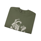 Surreal Mountain Sweatshirt, Faucet Waterfall Illusion Art Crewneck, Hiking Tee, Outdoor Lover Gift