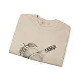 Surreal Chef Sweatshirt, Lemon Sunrise Illusion Art Crewneck, Chef Gift, Vintage Engraving Tee