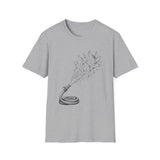 Surreal Firefighter Shirt, Fire Hose Doves Illusion Art Tee, Firefighter Gift, Vintage Engraving Tee