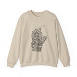 Surreal Christmas Sweatshirt, Mitten Cabin Illusion Art Crewneck, Christmas Gift, Winter Holiday Sweater
