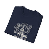Surreal Coffee Shirt, Moka Lighthouse Illusion Art Tee, Coffee Lover Gift, Vintage Engraving Tee