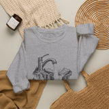 Surreal Mountain Sweatshirt, Faucet Waterfall Illusion Art Crewneck, Hiking Tee, Outdoor Lover Gift
