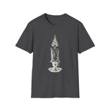 Surreal Christmas Shirt, Christmas Tree Candle Illusion Art Tee, Christmas Gift, Winter Holiday Tee