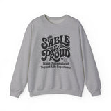 SABLE & Proud Sweatshirt, Funny Crochet Sweatshirt, Crocheter Gift, Yarn Lover Crewneck, Christmas Gift for Crocheter