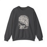 Surreal Cat Sweatshirt, Shadow Tiger Illusion Art Crewneck, Cat Lover Gift, Vintage Engraving Cat Tee