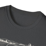 Surreal Farmer Shirt, Furrows to Waves Illusion Art Tee, Farmer Gift, Farm Tee, Homestead Gift