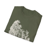 Surreal Celestial Shirt, Moon Lantern Illusion Art Tee, Moon Phase Tee, Mystical Witchy Gift