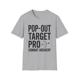 Pop-Out Target Pro Shirt, Funny Combat Archery Shirt, Archery Gift, Archer Tee, Combat Archery Gift
