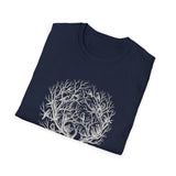 Surreal Forest Shirt, Moon Antlers Illusion Art Tee, Wildlife Nature Tee, Outdoor Lover Gift