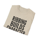 Ribbing Builds Character Shirt, Funny Knitter Shirt, Knitting Gift, Knitter Tee, Yarn Lover Gift