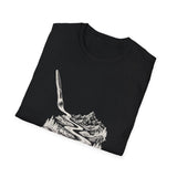 Surreal Artist Shirt, Paintbrush River Illusion Art Tee, Artist Gift, Painter Tee, Vintage Engraving Tee