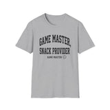 Game Master, Snack Provider Shirt, Funny Game Master Shirt, Tabletop Gamer Gift, RPG Tee, Game Night Gift