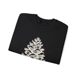 Surreal Christmas Sweatshirt, Pinecone House Illusion Art Crewneck, Christmas Gift, Winter Holiday Sweater