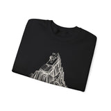Surreal Bookish Sweatshirt, Book Mountains Illusion Art Crewneck, Book Lover Gift, Reader Tee, Dark Academia Shirt