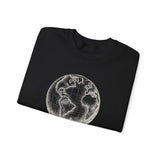 Surreal Travel Sweatshirt, Globe Hot Air Balloon Illusion Art Crewneck, Adventure Gift, Wanderlust Tee