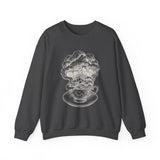 Surreal Bookish Sweatshirt, Storm in a Teacup Illusion Art Crewneck, Book Lover Gift, Reader Tee, Dark Academia Shirt
